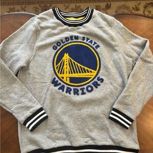 Men's Stadium Essentials Heather Gray Golden State Warriors Club Level Pullover